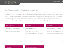 Tablet Screenshot of modeling-guidelines.org